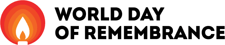 Candle and flame logo with World Day of Remembrance Text